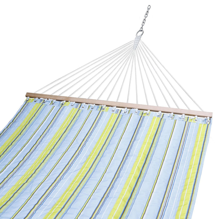 Premium Quilted Double Hammock with Detachable Pillow
