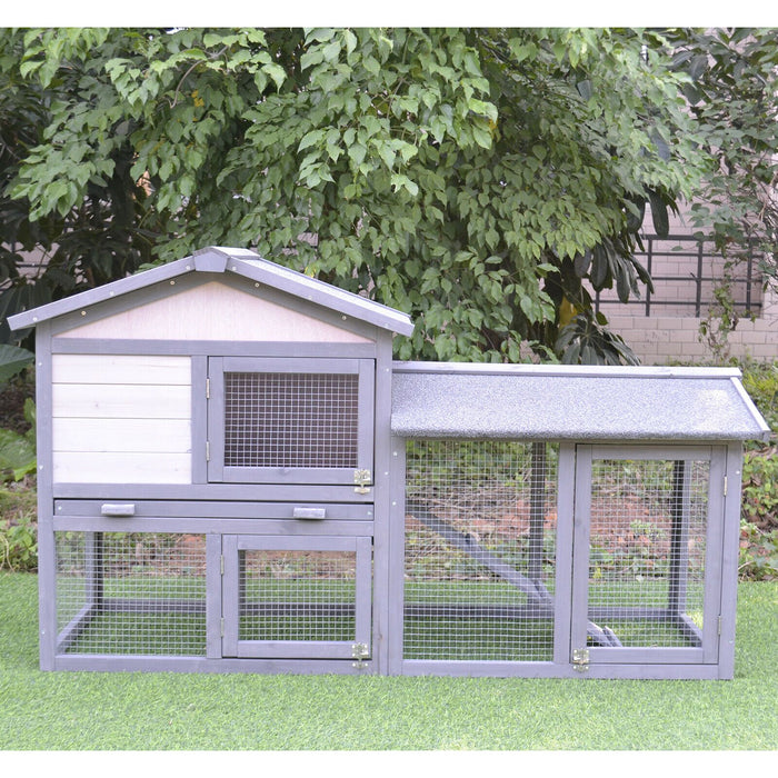 Premium Rabbit Hutch Indoor Outdoor Bunny Cage House