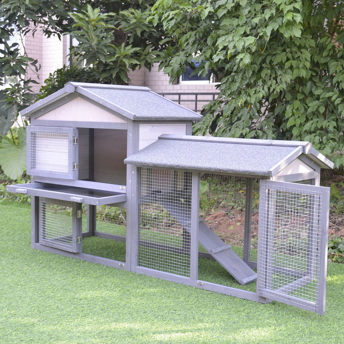 Premium Rabbit Hutch Indoor Outdoor Bunny Cage House