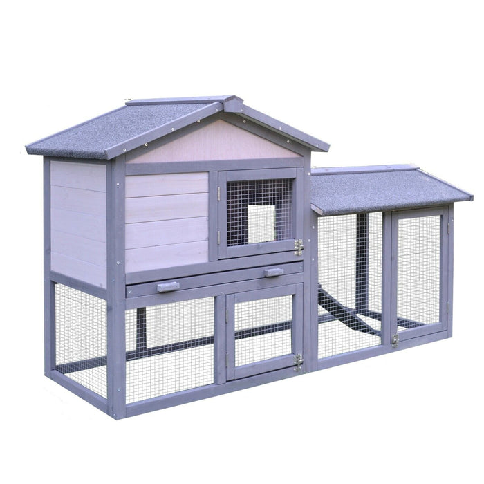 Premium Rabbit Hutch Indoor Outdoor Bunny Cage House