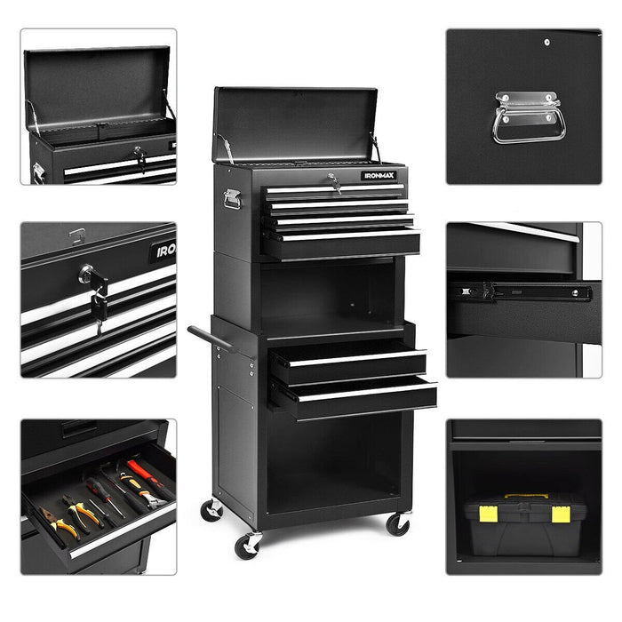 Premium Rolling Tool Chest Storage Cabinet Toolbox