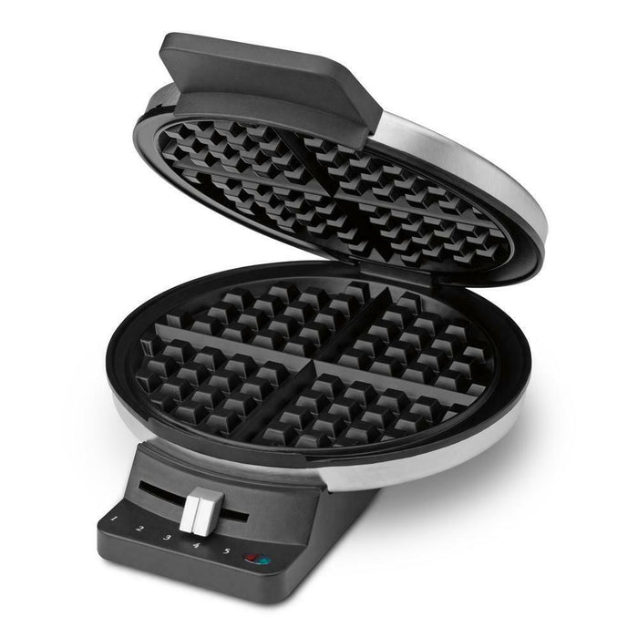 Premium Small Waffle Maker Machine Round Classic 5-Setting