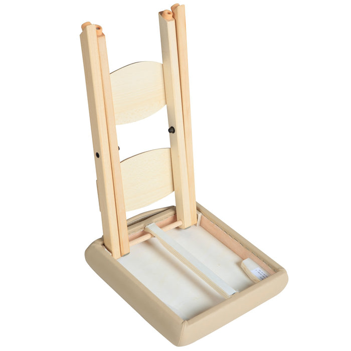 Premium Small Wooden Folding Stool Portable Massage Stool