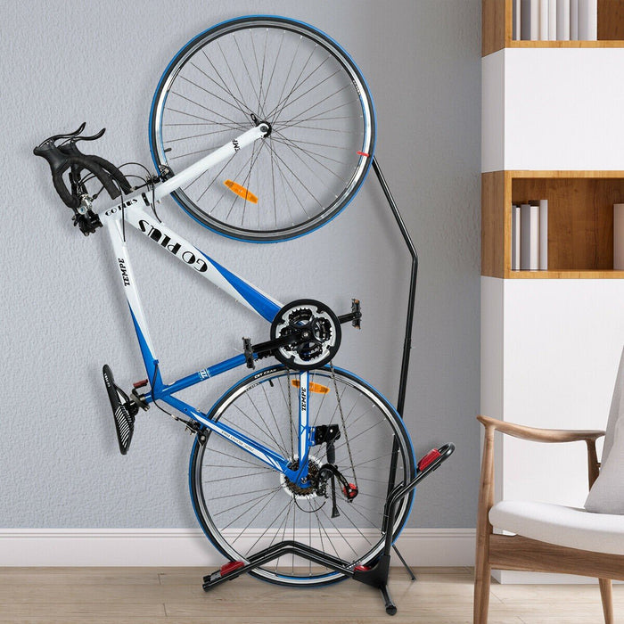 Premium Vertical Horizontal Floor Rack Bike Stand