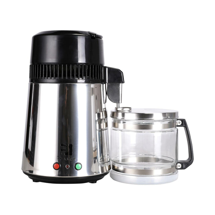 Premium Water Distiller Pure 750W 4L Stainless Steel Home Countertop