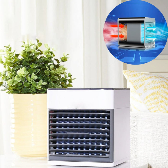 Small Portable AC Unit Mini Air Conditioner Personal Cooler Fan