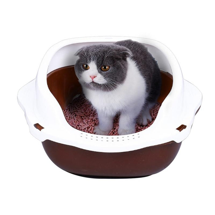 Kitty Cat Litter Box Small Corner Furniture | Zincera