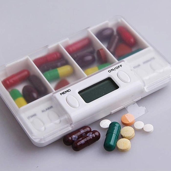 Smart Alarm Small Daily Pill Box Organizer