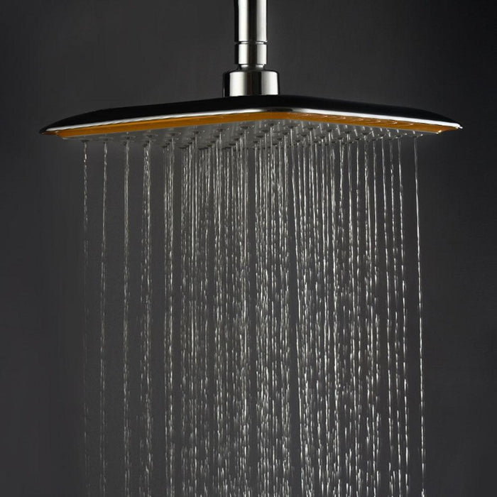 Rainfall Shower Head Square Stainless Steel