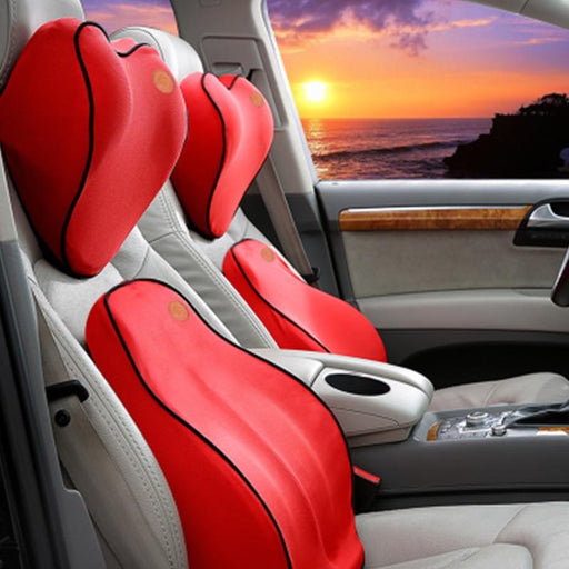 Car Seat Lumbar Back Support Pillow Cushion & Headrest | Zincera
