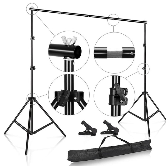 Heavy Duty Photo Backdrop Adjustable Stand Frame