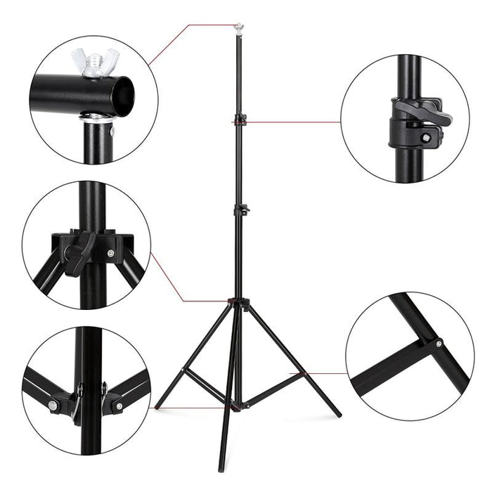 Heavy Duty Photo Backdrop Adjustable Stand Frame