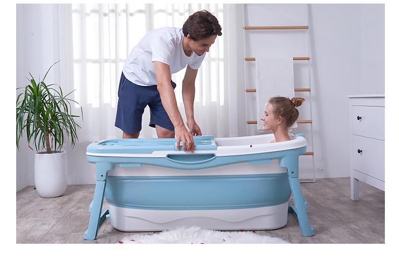 Extra Large Foldable Stand Alone Bathtub For Adults