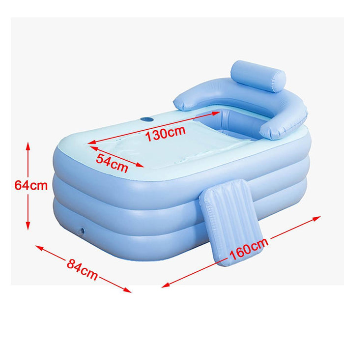 Portable Stand Alone Bathtub Foldable Spa With Foot Pump