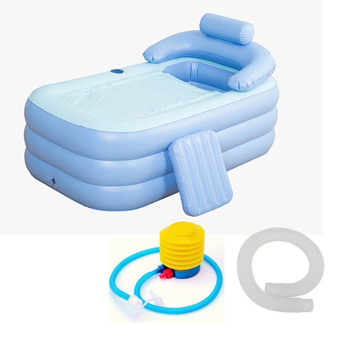Portable Stand Alone Bathtub Foldable Spa With Foot Pump