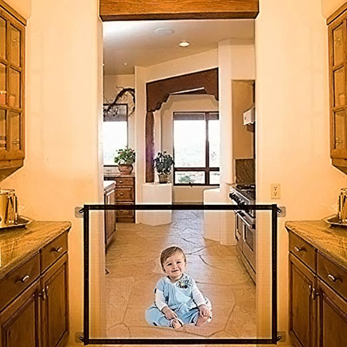 Retractable Stairs Baby Safety Gate