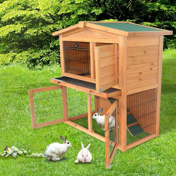 Large Indoor Outdoor Rabbit Hutch Cage House 40in