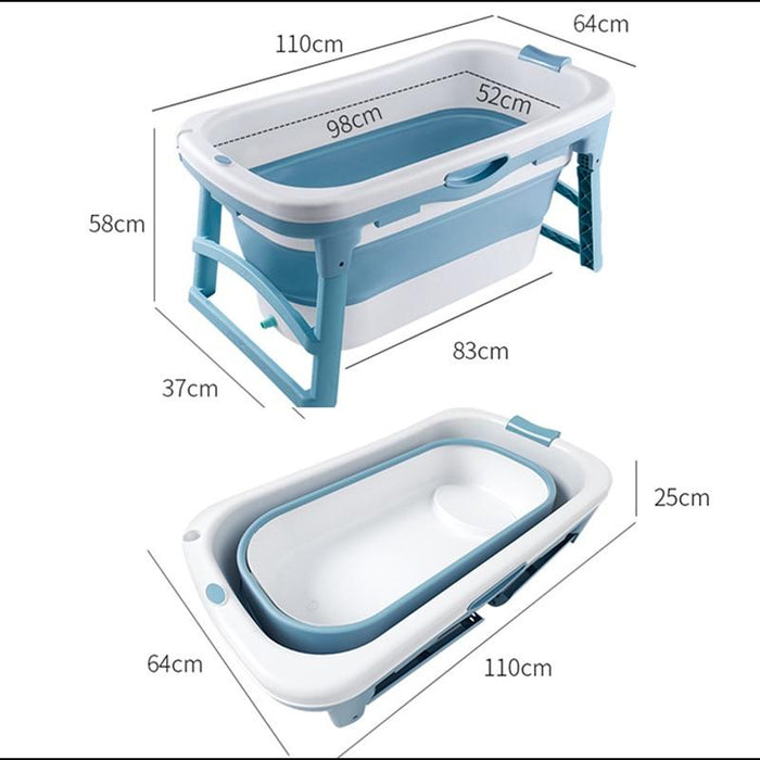 Large Foldable Stand Alone Portable Bathtub For Adults