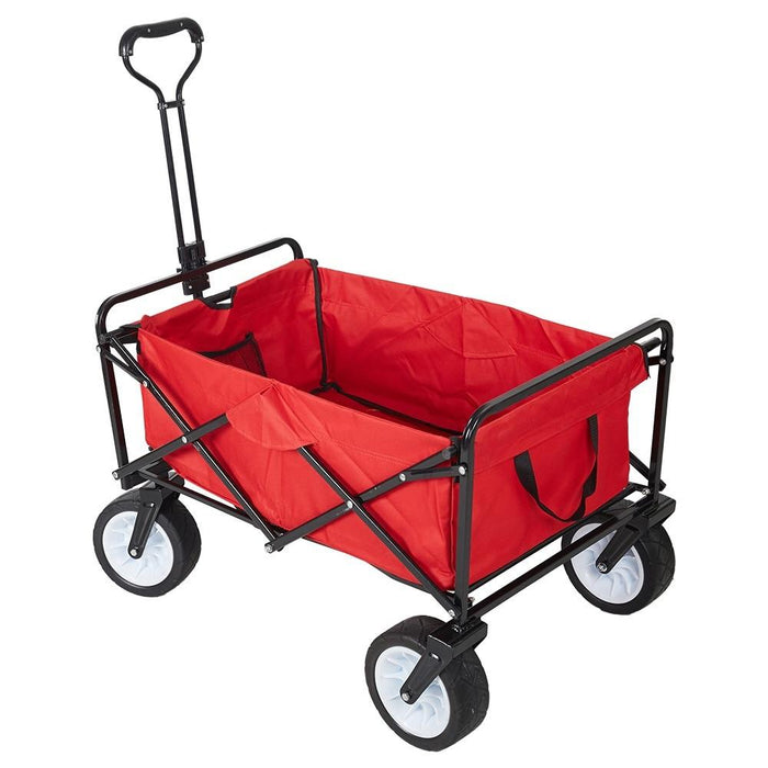 Heavy Duty Collapsible Folding Utility Beach Wagon All Terrain Cart | Zincera