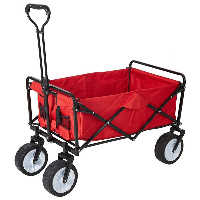 Heavy Duty Collapsible Folding Utility Beach Wagon All Terrain Cart