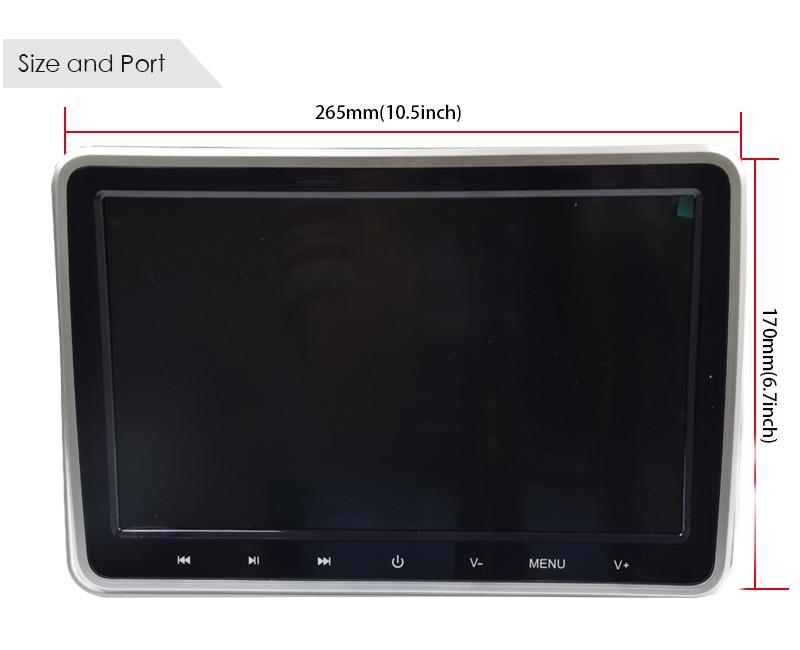 Premium Car Headrest DVD Player Monitor TV System