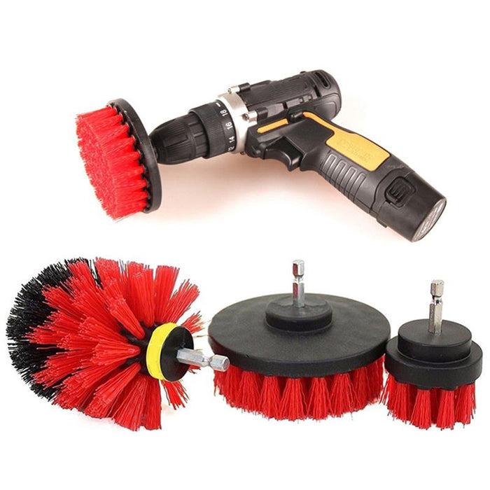 Premium Drill Cleaning Scrub Brush Power Scrubber Attachment Kit