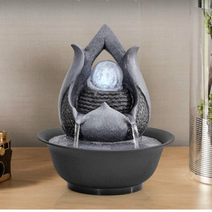 Resin Indoor Tabletop Water Fountain For Desktop