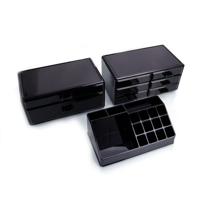 Large Countertop Makeup Storage Drawer Organizer Box