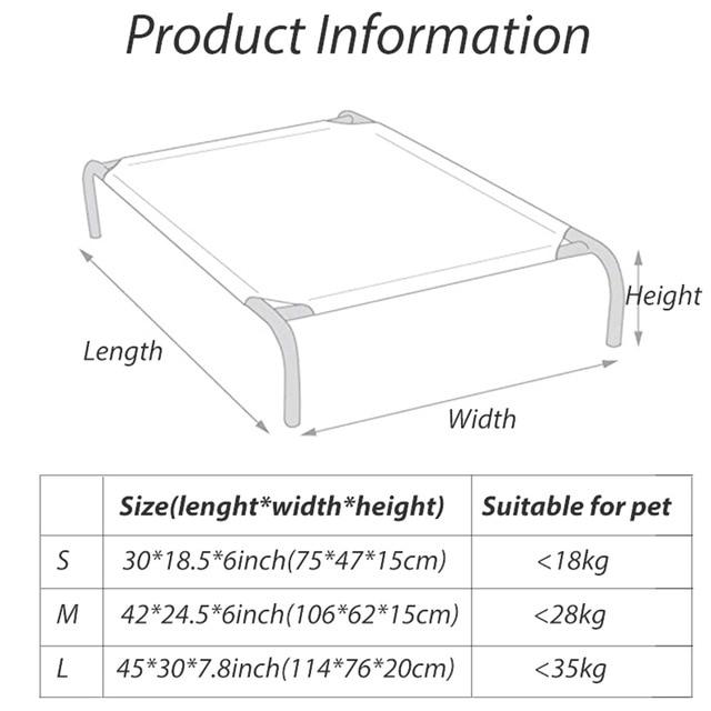 Soft Elevated Dog Cot Bed
