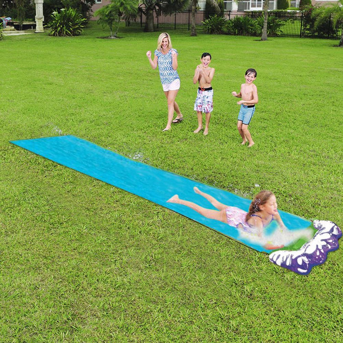 Long Kids Racing Home Water Slide 15'