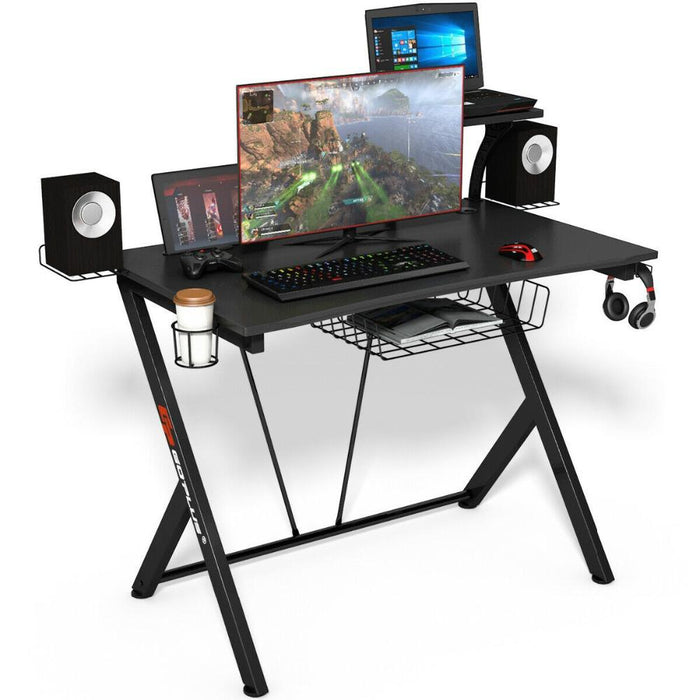Large Corner Gaming Black Computer Desk 52"