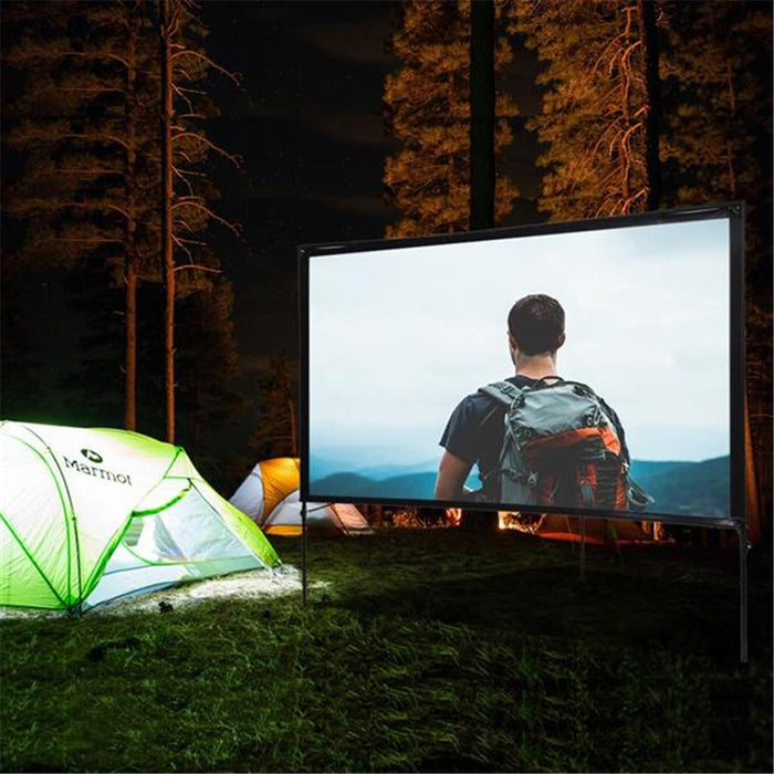Portable Outdoor Movie Projector Screen 80"