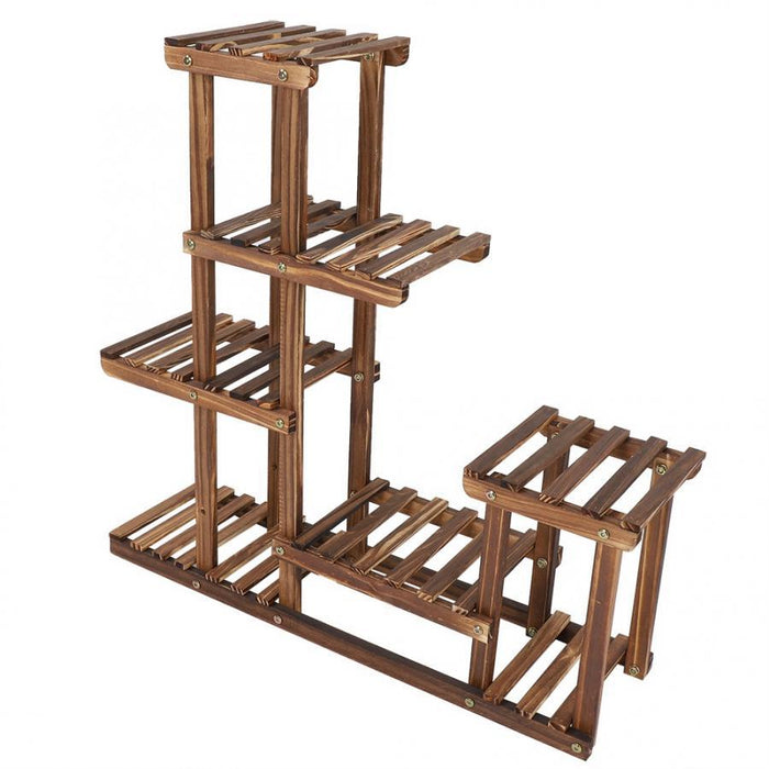 Large Multi Tiered Indoor Wooden Plant Stand