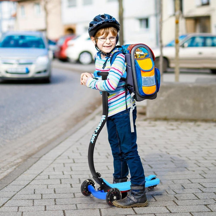 Kids Curved Foldable Riding Kick Scooter