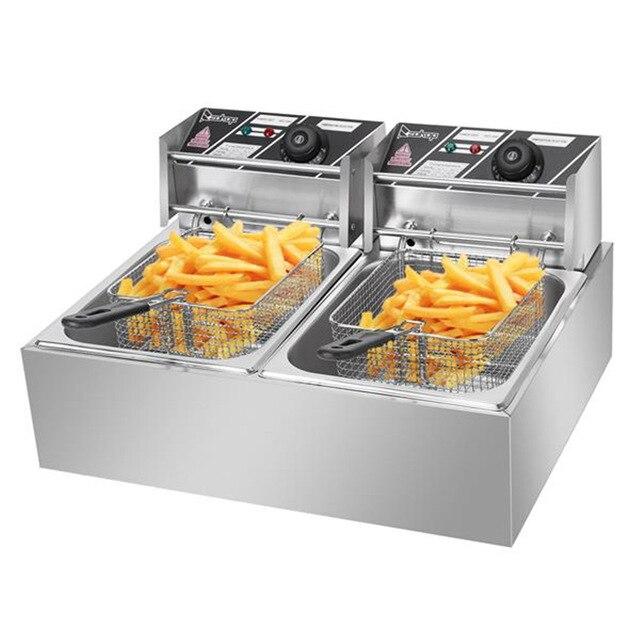 Premium Electric Double Deep Oil Fryer With Basket