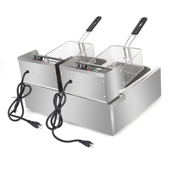 Premium Electric Double Deep Oil Fryer With Basket