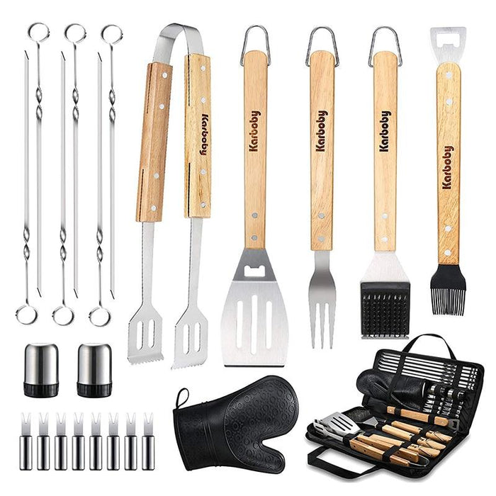 Grill BBQ Utensil Tool Set Kit With Case