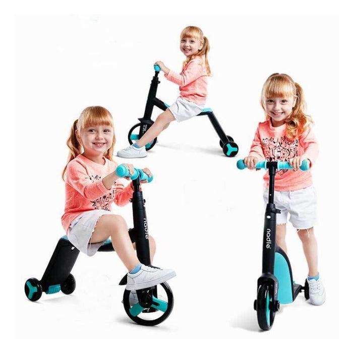 2 in 1 Kids 3 Wheel Scooter And Tricycle Combo