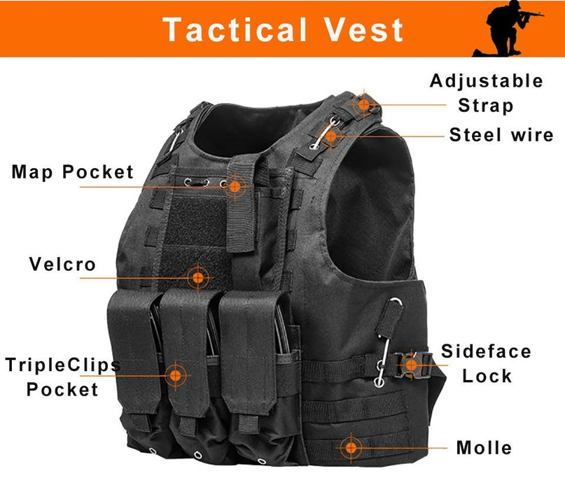 Military Tactical Plate Carrier Vest