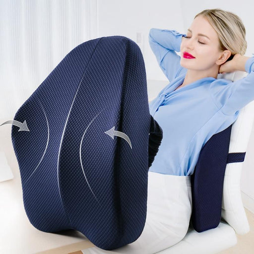 Lumbar Back Support Pillow Cushion For Chairs | Zincera
