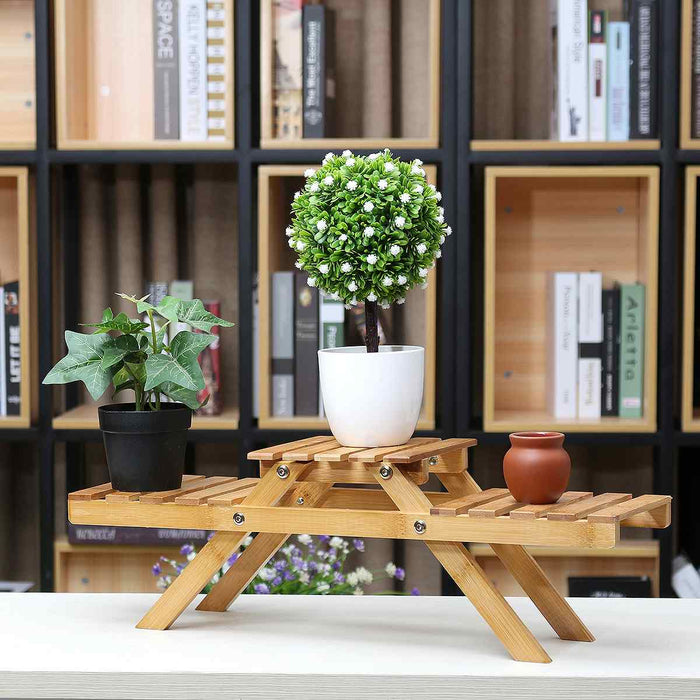 Large Indoor Wooden Multi Tier Plant Holder Shelf Stand