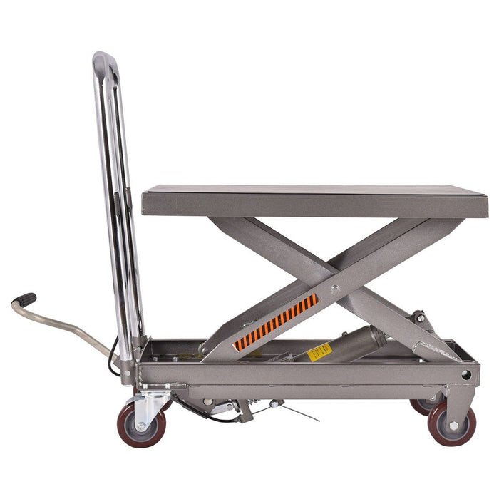 Rolling Hydraulic Table Lift Rolling Cart 500 lb Capacity