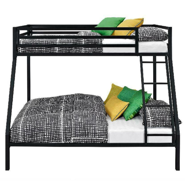 Heavy Duty Kids Twin Over Full Bunk Bed With Stairs