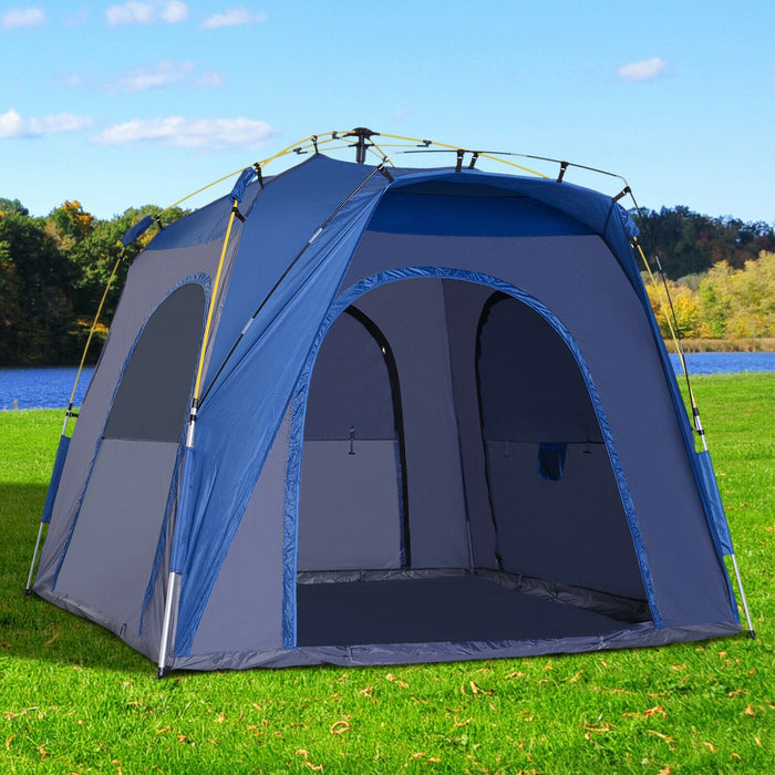 Large Automatic Ultra Lightweight Backpacking / Hiking Tent 5 Person