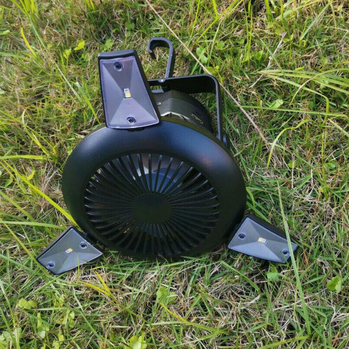 Portable Outdoor Solar Powered Camping LED Fan