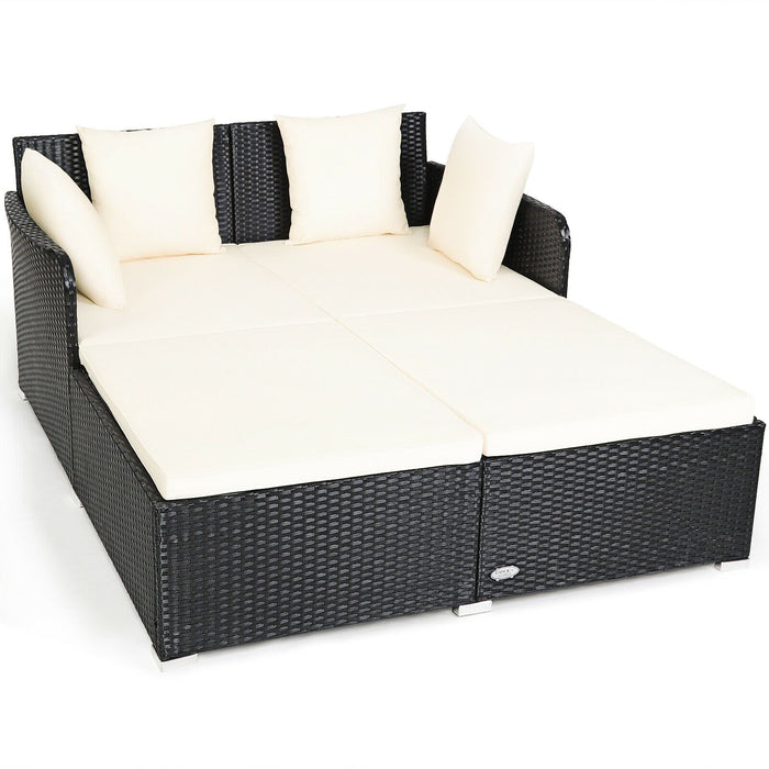 Large Modern Outdoor Patio Furniture Cushioned Daybed