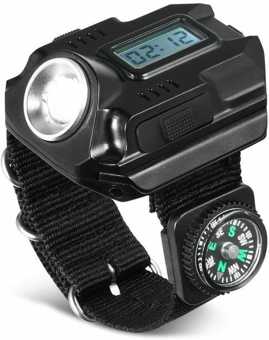 Heavy Duty Outdoor Rechargeable Tactical Military Hiking Watch