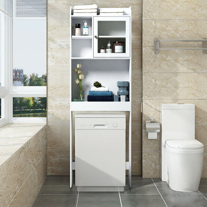 Spacious Over The Toilet Bathroom Space Saver Storage Cabinet