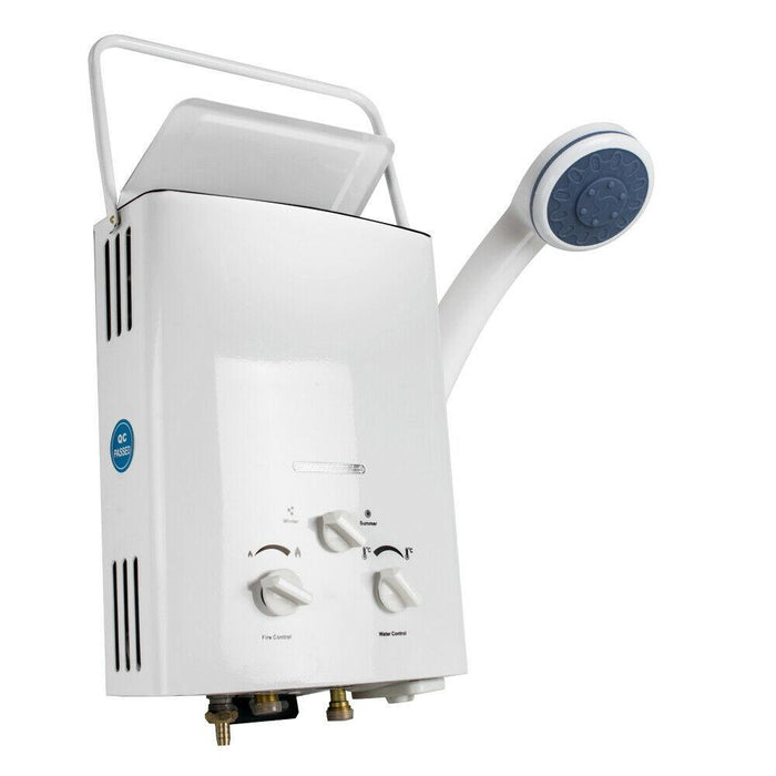 Instant Gas Powered On Demand Tankless Hot Water Heater W/ Shower Head