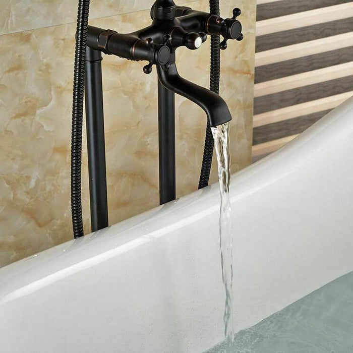 Premium Free Standing Floor Mount Bathtub Filler Faucet